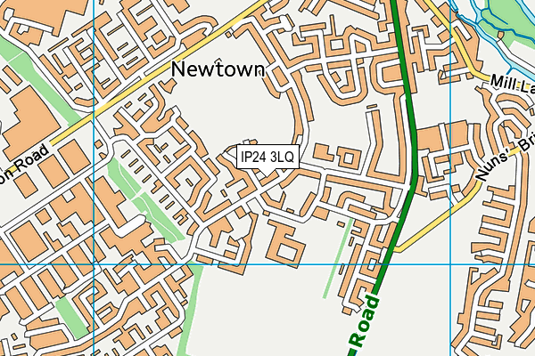 IP24 3LQ map - OS VectorMap District (Ordnance Survey)