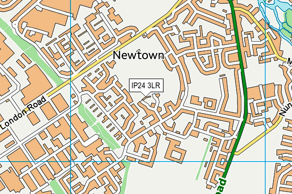 IP24 3LR map - OS VectorMap District (Ordnance Survey)