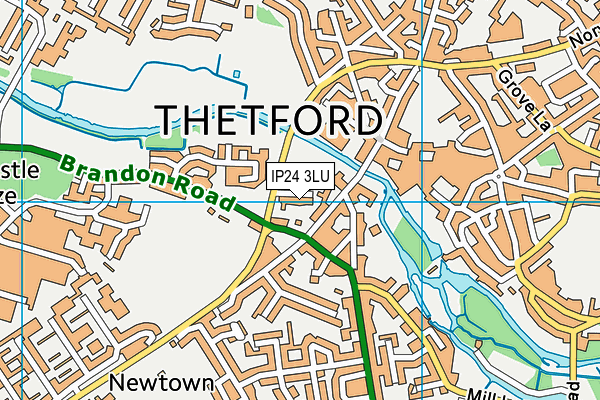 IP24 3LU map - OS VectorMap District (Ordnance Survey)