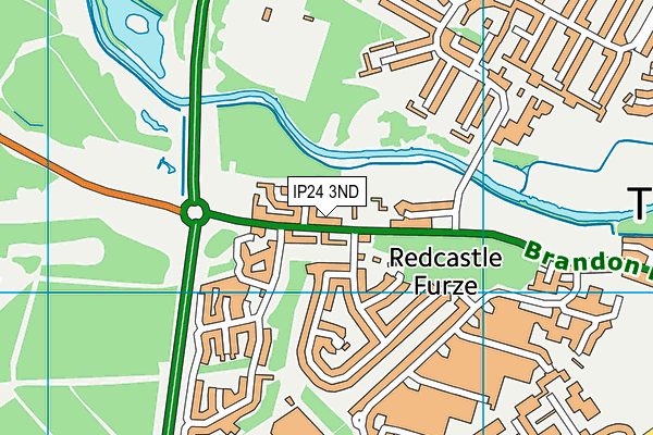 IP24 3ND map - OS VectorMap District (Ordnance Survey)