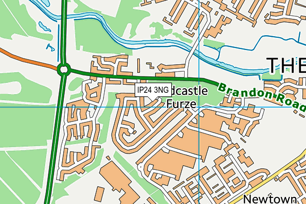 IP24 3NG map - OS VectorMap District (Ordnance Survey)