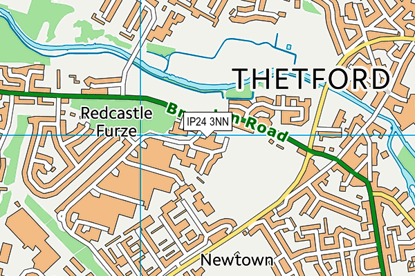 IP24 3NN map - OS VectorMap District (Ordnance Survey)