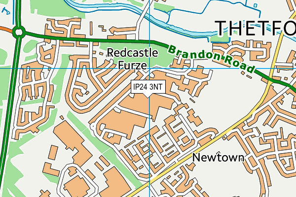 IP24 3NT map - OS VectorMap District (Ordnance Survey)