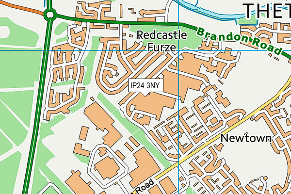 IP24 3NY map - OS VectorMap District (Ordnance Survey)