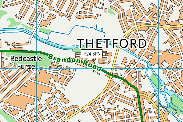 IP24 3PN map - OS VectorMap District (Ordnance Survey)