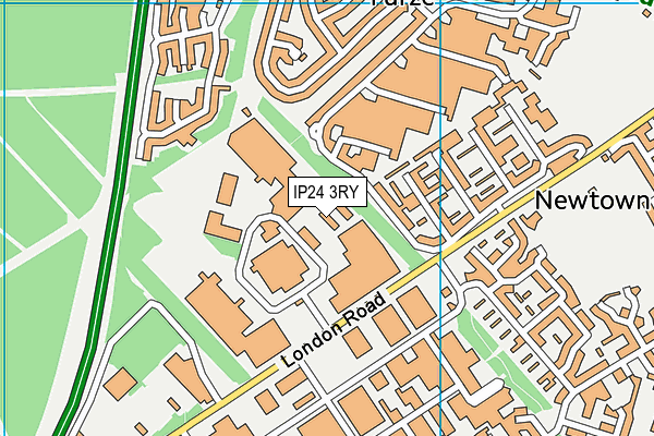 IP24 3RY map - OS VectorMap District (Ordnance Survey)