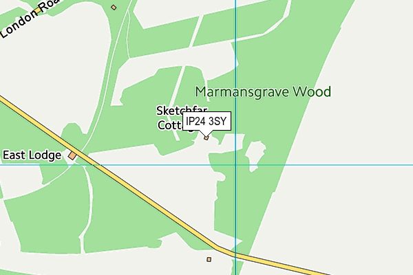 IP24 3SY map - OS VectorMap District (Ordnance Survey)