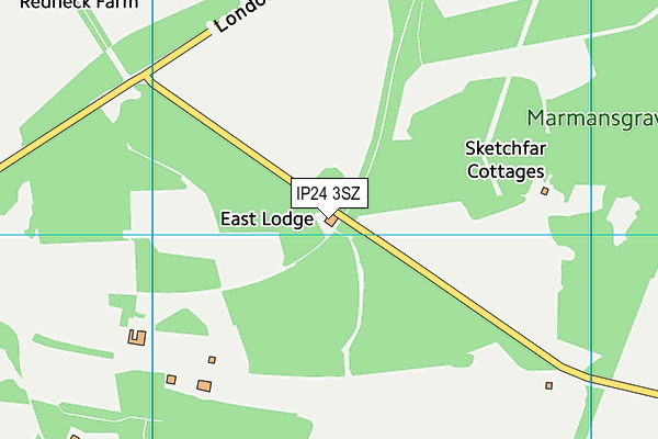 IP24 3SZ map - OS VectorMap District (Ordnance Survey)