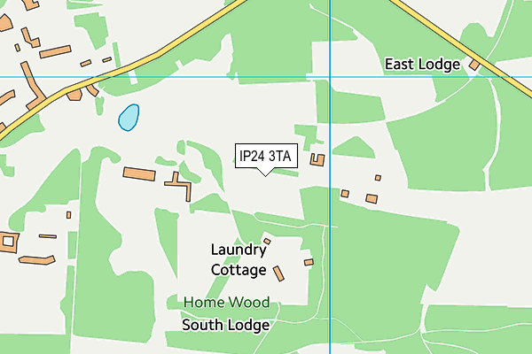 IP24 3TA map - OS VectorMap District (Ordnance Survey)