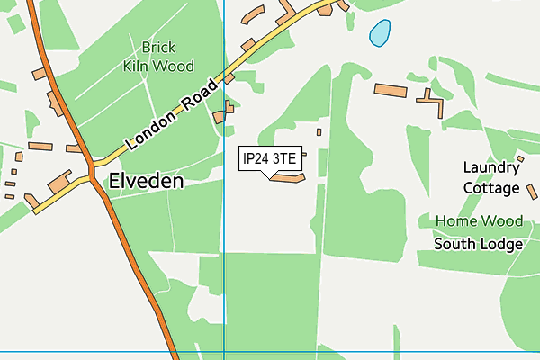 IP24 3TE map - OS VectorMap District (Ordnance Survey)