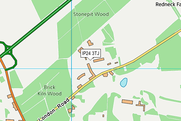 IP24 3TJ map - OS VectorMap District (Ordnance Survey)