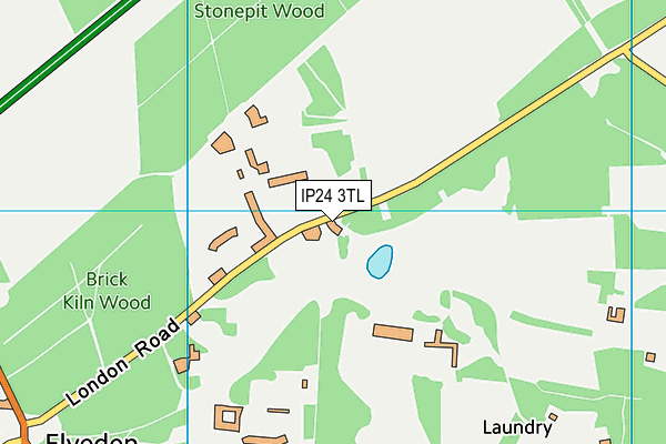 IP24 3TL map - OS VectorMap District (Ordnance Survey)