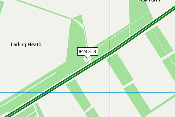 IP24 3TS map - OS VectorMap District (Ordnance Survey)