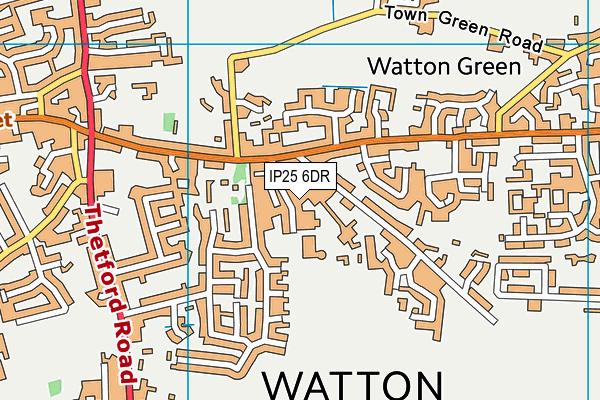 IP25 6DR map - OS VectorMap District (Ordnance Survey)