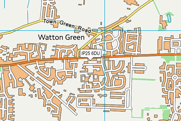 IP25 6DU map - OS VectorMap District (Ordnance Survey)