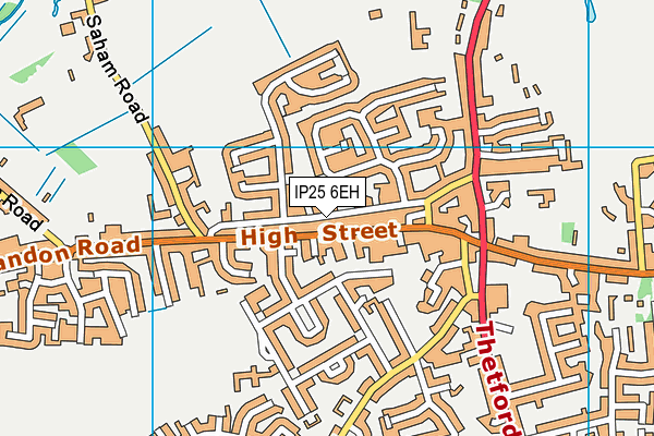 IP25 6EH map - OS VectorMap District (Ordnance Survey)