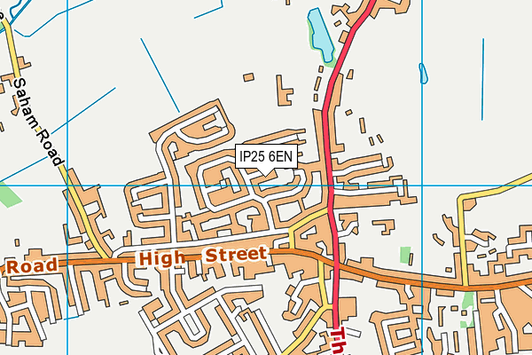 IP25 6EN map - OS VectorMap District (Ordnance Survey)