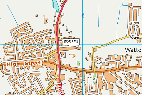 IP25 6EU map - OS VectorMap District (Ordnance Survey)