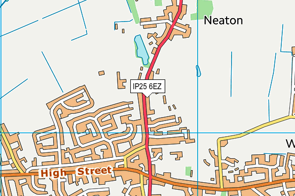 Watton Sports Centre map (IP25 6EZ) - OS VectorMap District (Ordnance Survey)