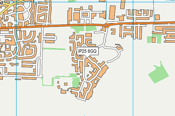 IP25 6GQ map - OS VectorMap District (Ordnance Survey)