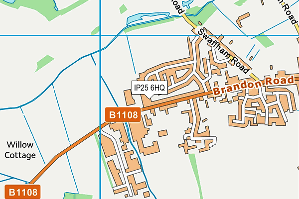 IP25 6HQ map - OS VectorMap District (Ordnance Survey)