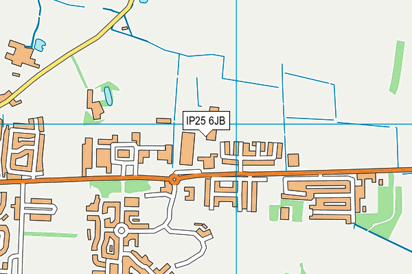 IP25 6JB map - OS VectorMap District (Ordnance Survey)