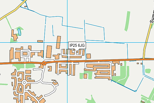 IP25 6JG map - OS VectorMap District (Ordnance Survey)
