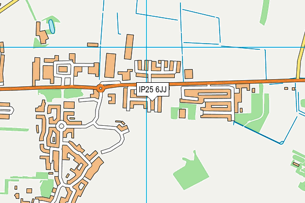IP25 6JJ map - OS VectorMap District (Ordnance Survey)