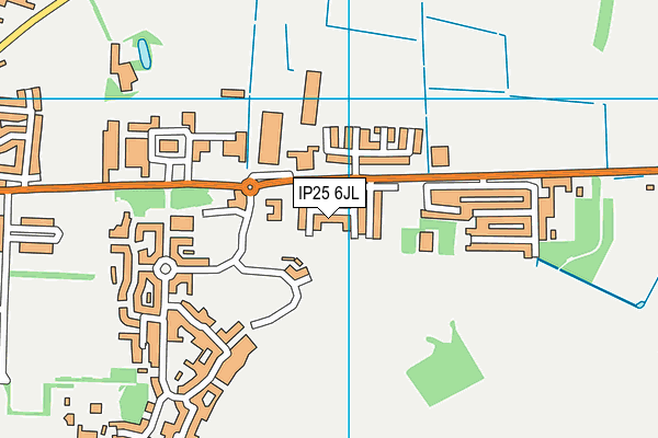 IP25 6JL map - OS VectorMap District (Ordnance Survey)