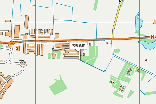 IP25 6JP map - OS VectorMap District (Ordnance Survey)