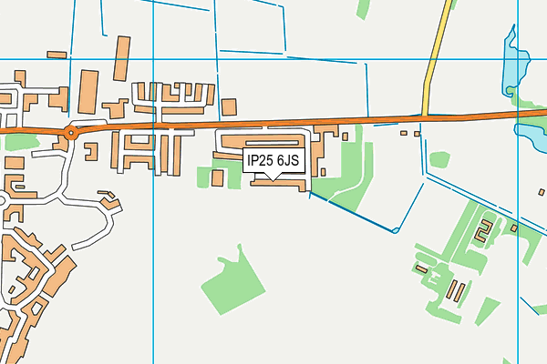 IP25 6JS map - OS VectorMap District (Ordnance Survey)