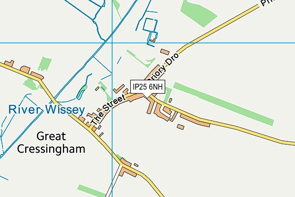 IP25 6NH map - OS VectorMap District (Ordnance Survey)