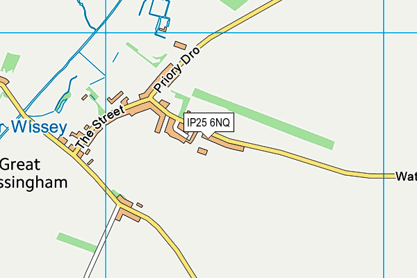 IP25 6NQ map - OS VectorMap District (Ordnance Survey)