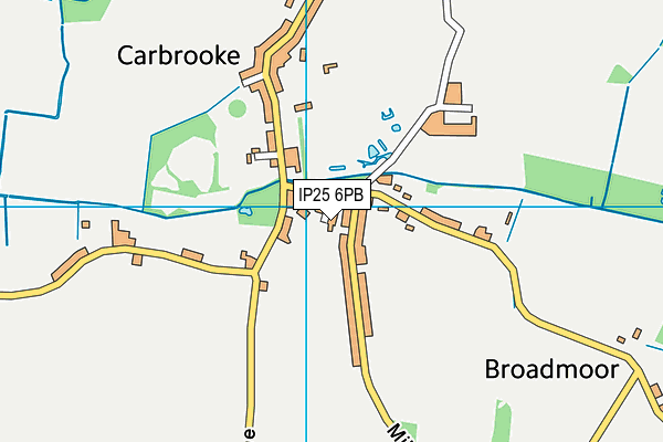 IP25 6PB map - OS VectorMap District (Ordnance Survey)