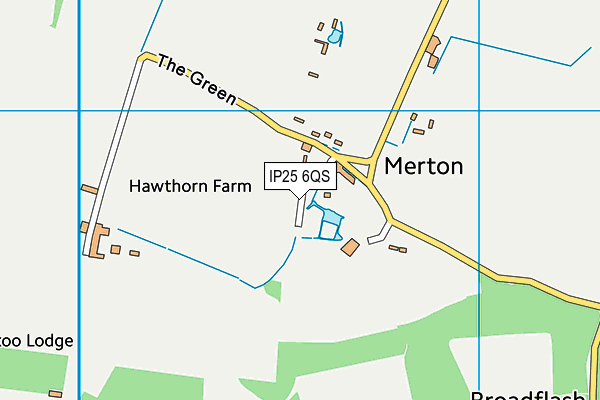 IP25 6QS map - OS VectorMap District (Ordnance Survey)