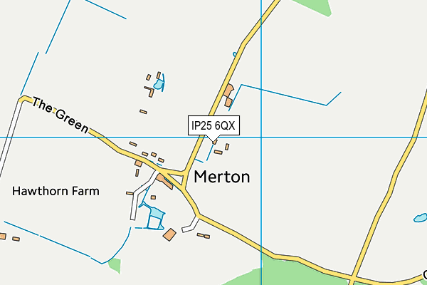 IP25 6QX map - OS VectorMap District (Ordnance Survey)