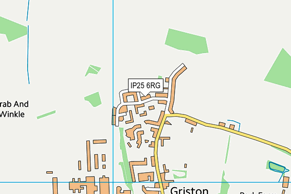 IP25 6RG map - OS VectorMap District (Ordnance Survey)