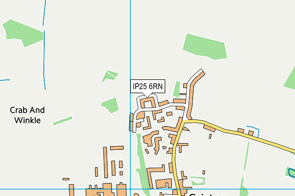 IP25 6RN map - OS VectorMap District (Ordnance Survey)