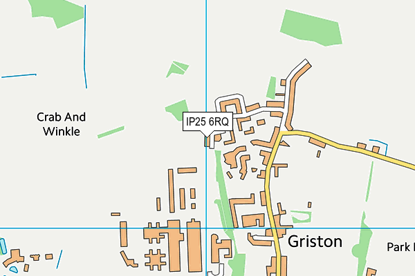 IP25 6RQ map - OS VectorMap District (Ordnance Survey)