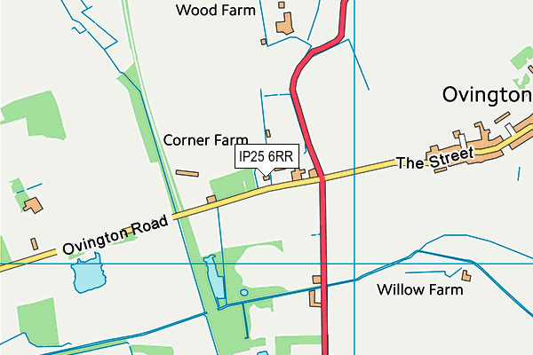 IP25 6RR map - OS VectorMap District (Ordnance Survey)