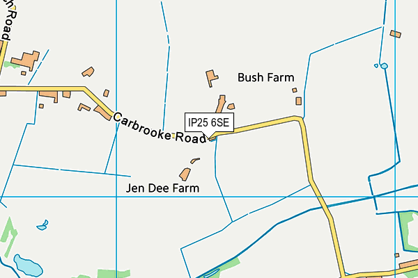 IP25 6SE map - OS VectorMap District (Ordnance Survey)