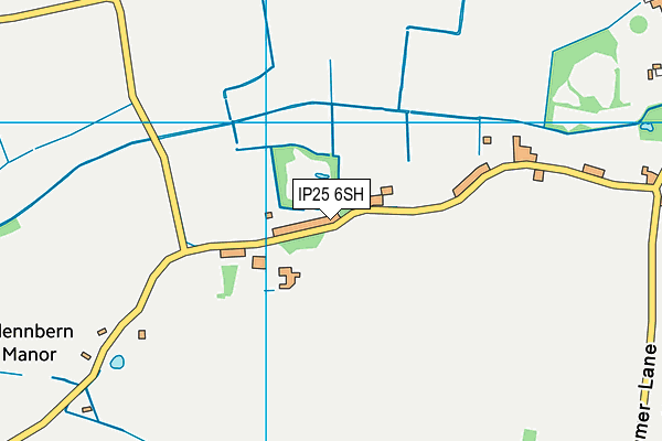 IP25 6SH map - OS VectorMap District (Ordnance Survey)