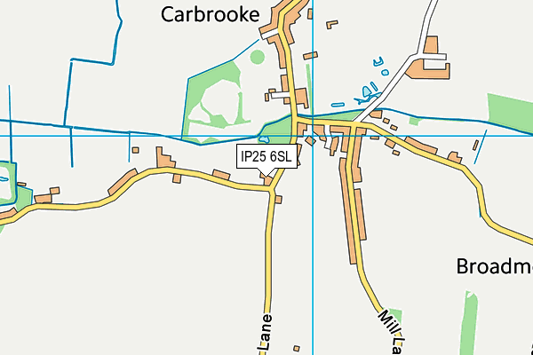 IP25 6SL map - OS VectorMap District (Ordnance Survey)