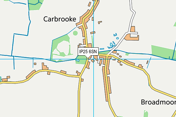 IP25 6SN map - OS VectorMap District (Ordnance Survey)