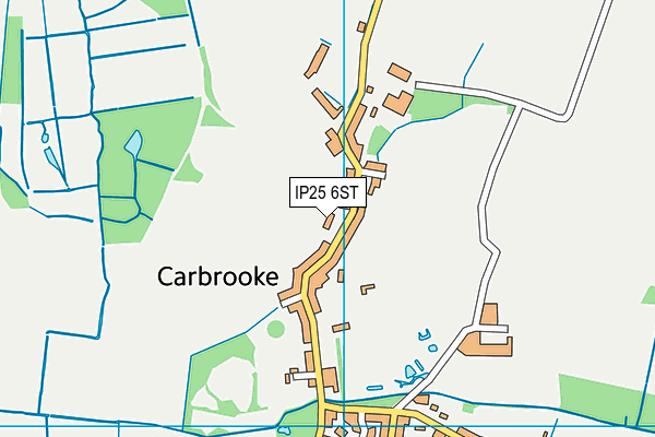 IP25 6ST map - OS VectorMap District (Ordnance Survey)