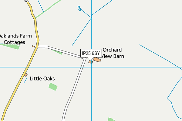 IP25 6SY map - OS VectorMap District (Ordnance Survey)