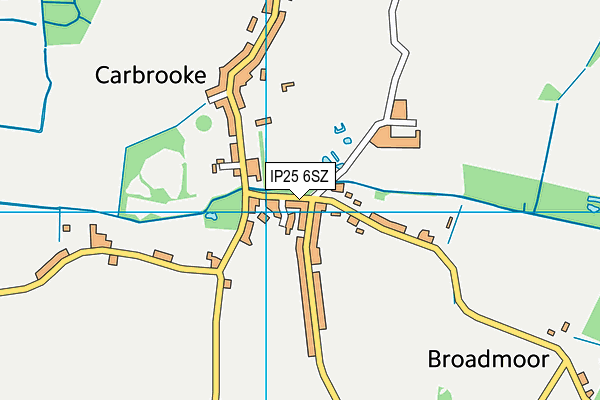 IP25 6SZ map - OS VectorMap District (Ordnance Survey)