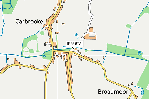 IP25 6TA map - OS VectorMap District (Ordnance Survey)