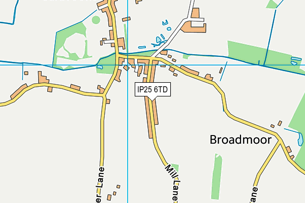 IP25 6TD map - OS VectorMap District (Ordnance Survey)