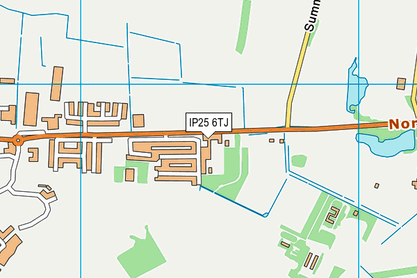 IP25 6TJ map - OS VectorMap District (Ordnance Survey)